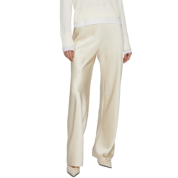 ISO Vince fluid satin pants Bone color XS
